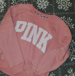 Vs pink crew sweatshirt